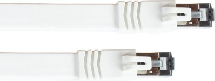 Produktbild Good Connections FLACH-Patchkabel Cat. 8.1, U/FTP, PiMF, halogenfrei (LSZH), 2000MHz, 40Gbit/s, weiss, 3m, ® (STP, U/FTP, CAT8.1, 3 m)