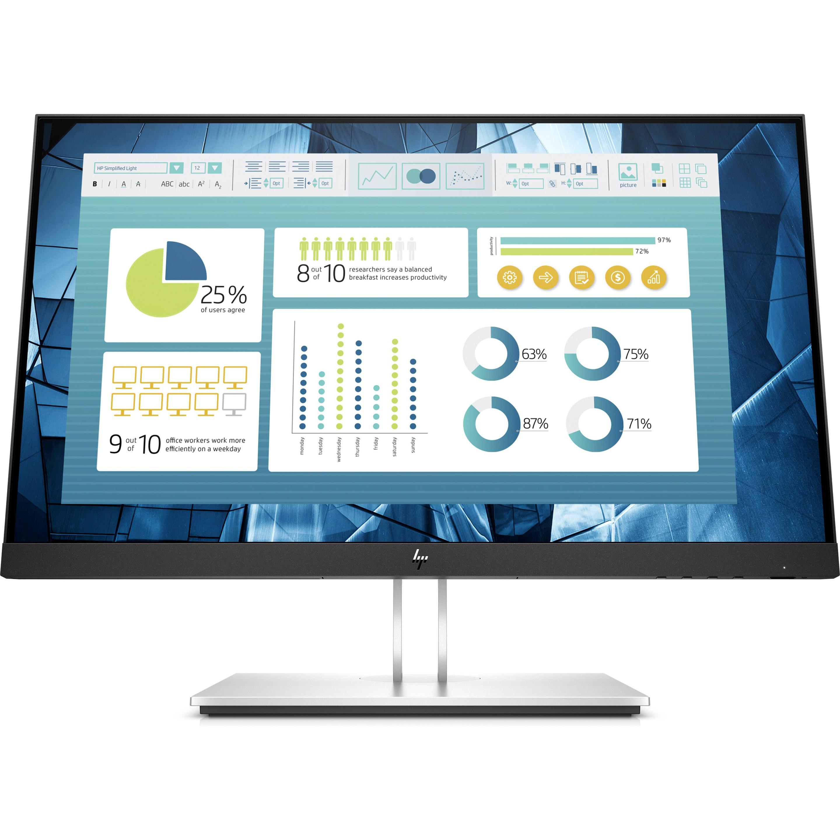 HP E22 G4 (1920 x 1080 Pixel, 21.50"), Monitor, Schwarz