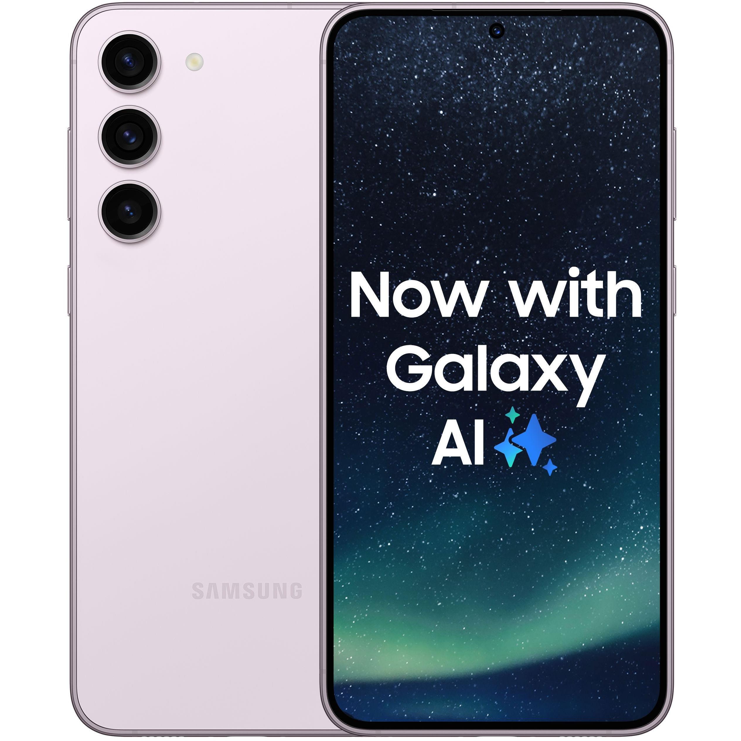 Samsung Galaxy S23+ (512 GB, Misty Lilac, 6.60", SIM + eSIM, 5G), Smartphone, Violett