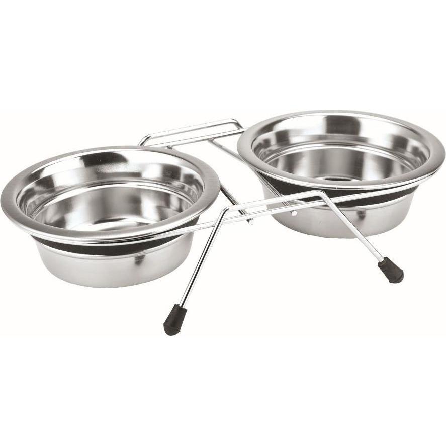 Nobby Doppelnapf Edelstahl SILENT DINER (0.75 l), Futternapf