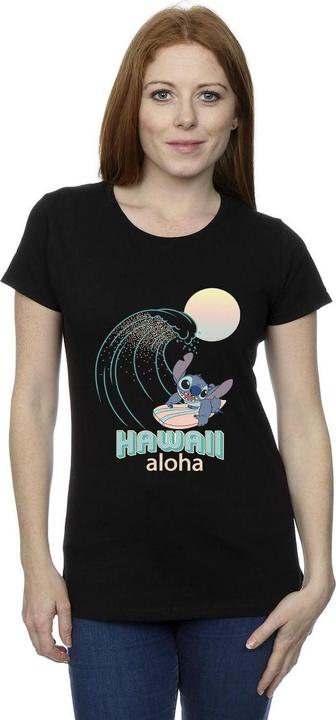 Actual product image Disney Womens/Ladies Lilo And Stitch Hawaii Cotton T-Shirt (S)