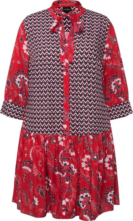 Produktbild Ulla Popken Lyocell-Bluse, Bindeband, Schluppe, Stehkragen, 3/4-Arm (54)