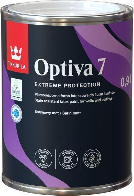 Tikkurila Paint Optiva Satin Matt 7 Ba 0.9l (Satin matt, 900 ml)