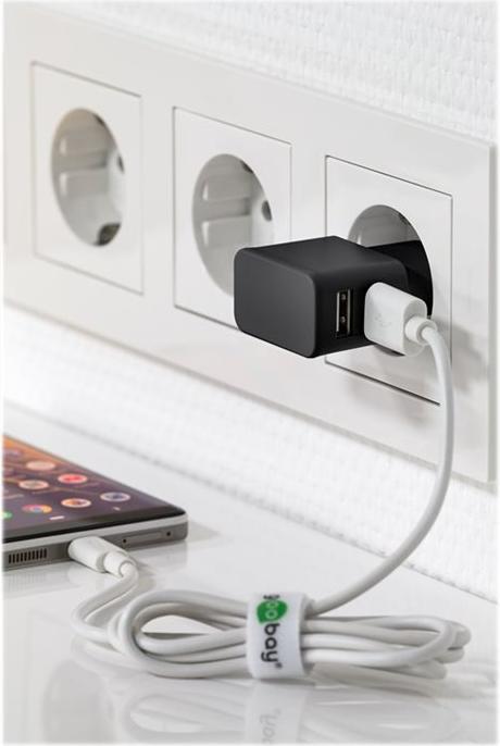 Produktbild Goobay USB-Ladegerät 2-fach (12 W, 2 Ports)