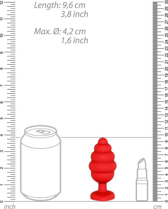 Produktbild Ouch! Extra Large Ribbed Diamond Heart Plug