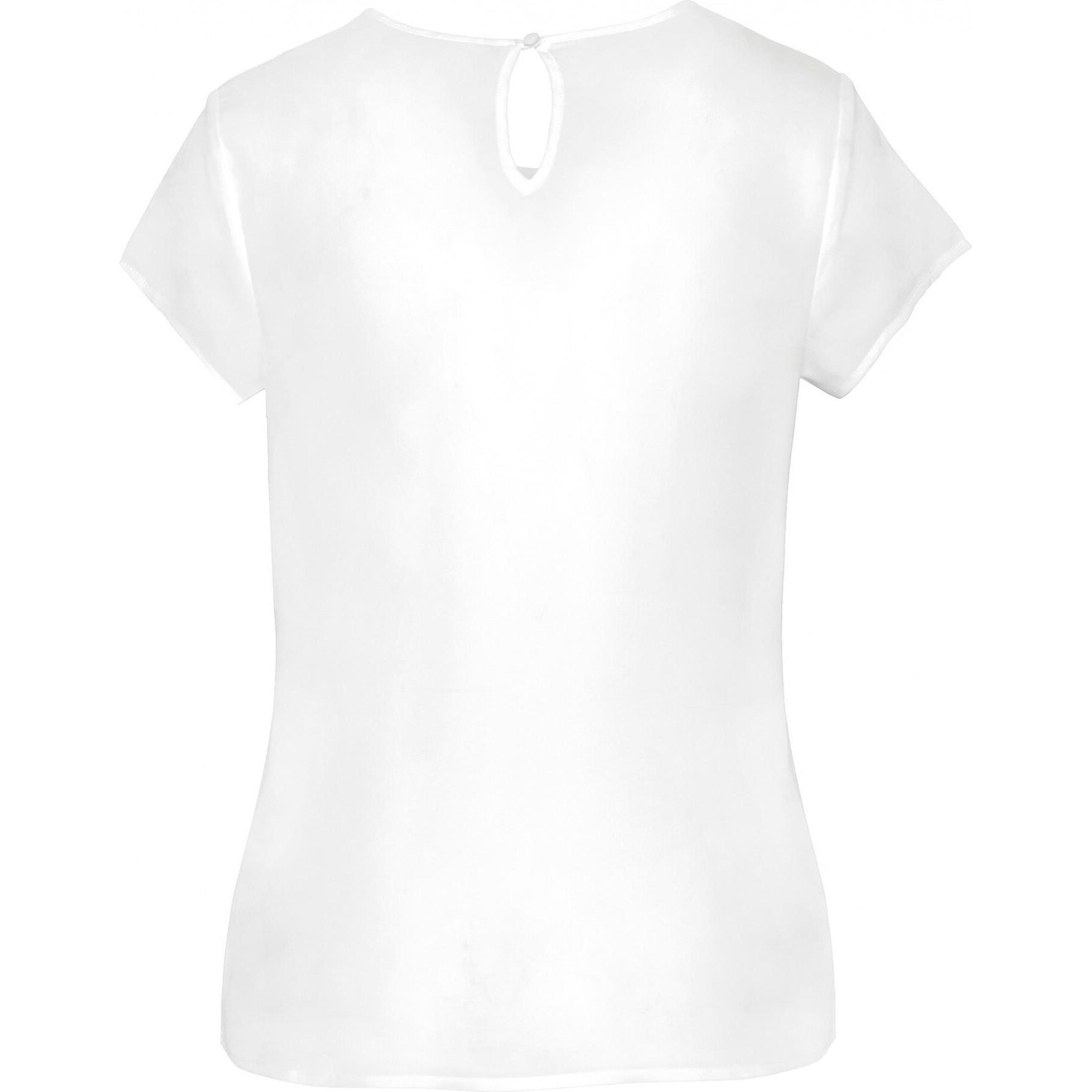 Thumbnail - Kariban, Damen, Bluse, Krepp-Bluse, Damen, Weiss, (38)