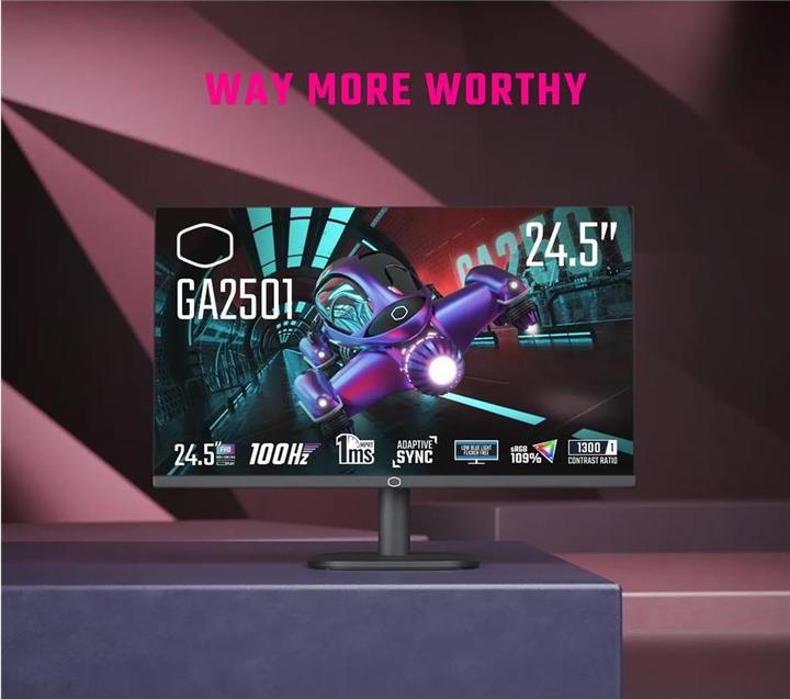 Actual product image Cooler Master GA2501 VA+HDMI FHD (1920 x 1080 pixels, 24.50")