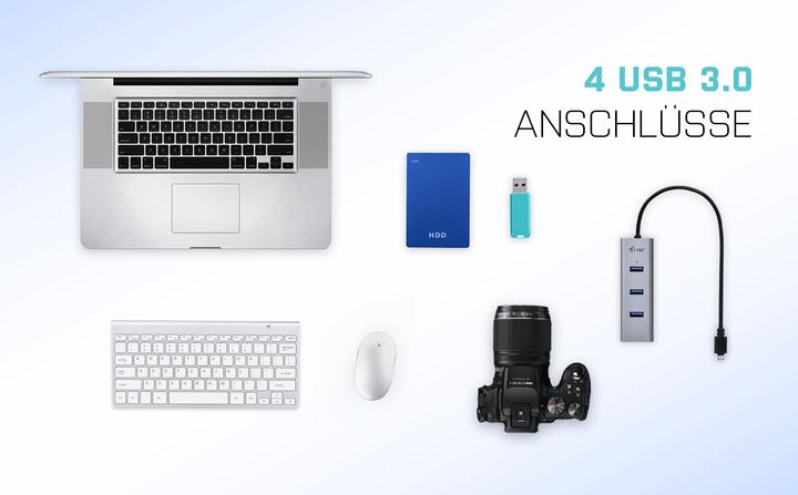 Image du produit i-tec C31HUBMETAL403 (USB-C, 4 ports)