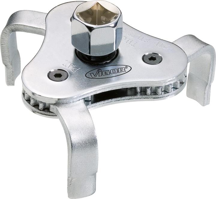 Produktbild Vigor Ölfilterkralle ∙ V1281 ∙ Vierkant12,5 mm (1/2 Zoll), Aussen-Sechskant 21 mm ∙ 63 - 102