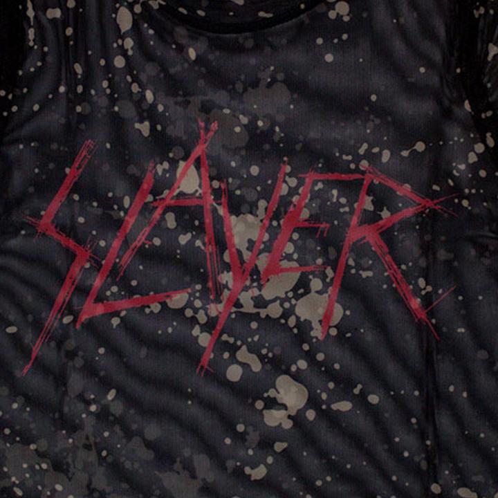 Actual product image Slayer Womens/Ladies Scratchy Logo Mesh Crop Top (XS)