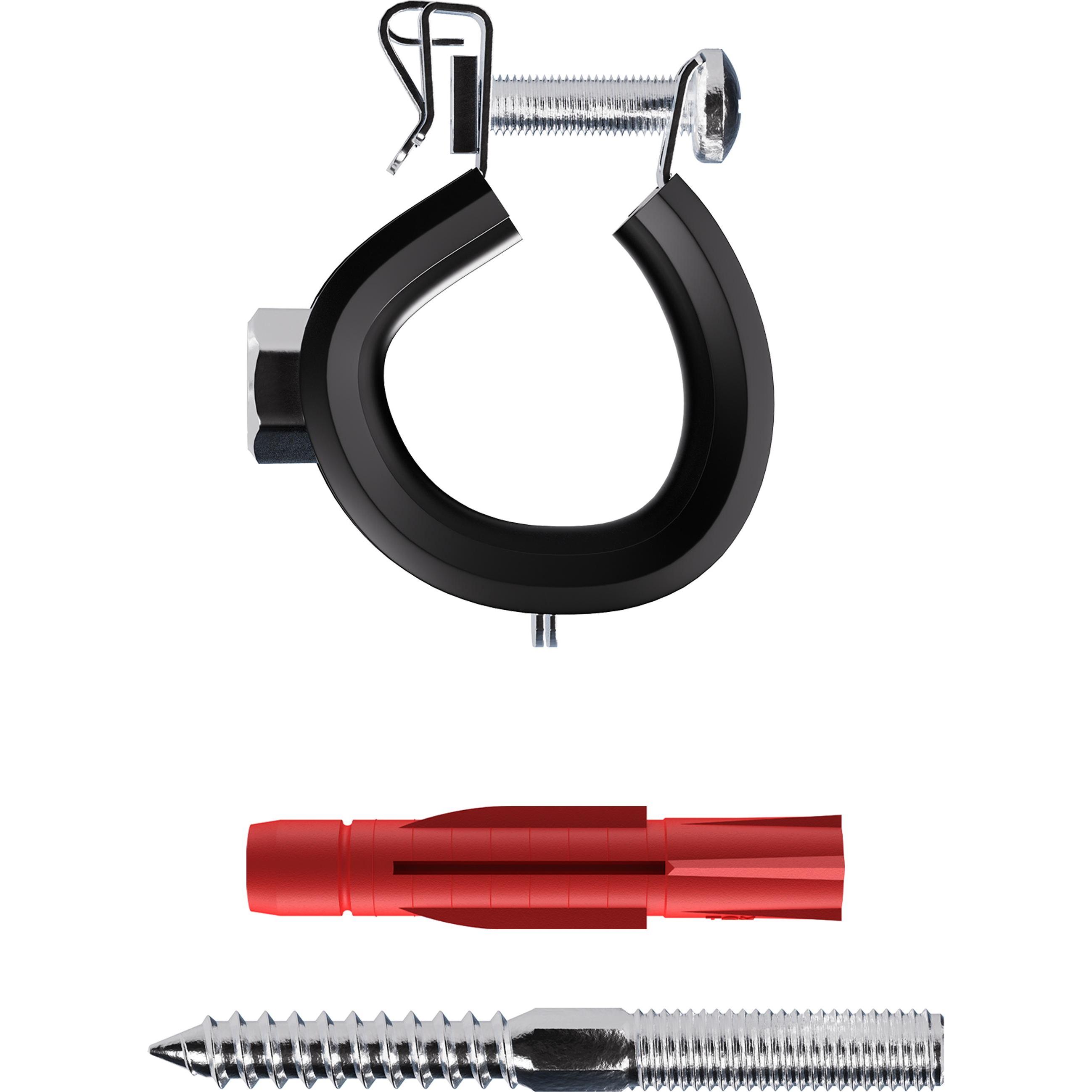 Tox, Dübel, Rohrschellen-SetClamp-Set M8 3/4" (26-28 mm) (30 St.) verzinkt inkl. Tri 10/61 + Stockschr. M8x80 (30 Stk.)