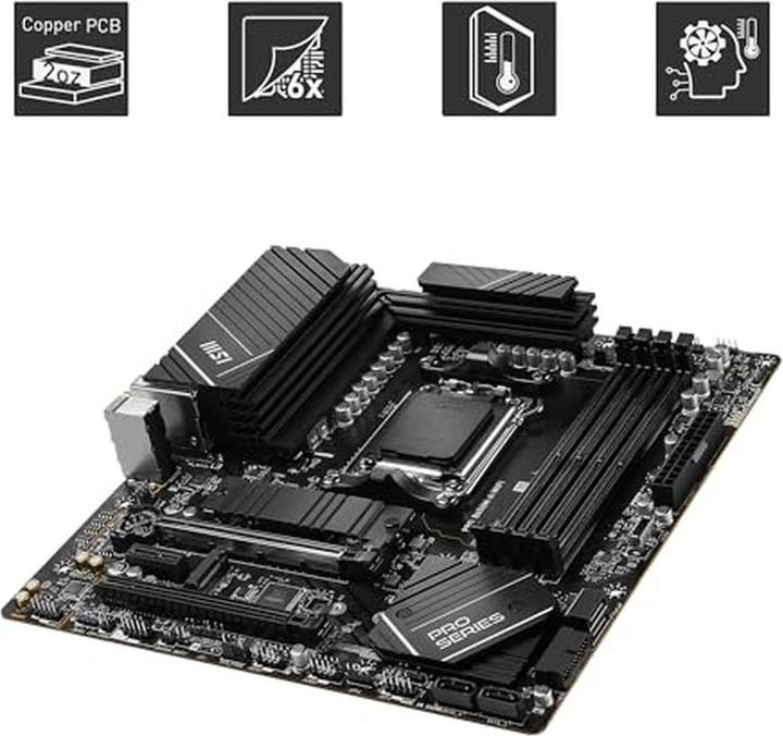 Image du produit MSI Pro B650M-A WIFI (AM5, AMD B650, mATX)