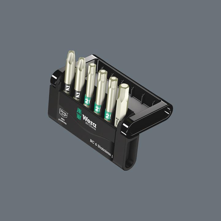 Image du produit Wera Bit-Check 6 Stainless 1 SB (Cruciforme Pozidriv PZ)