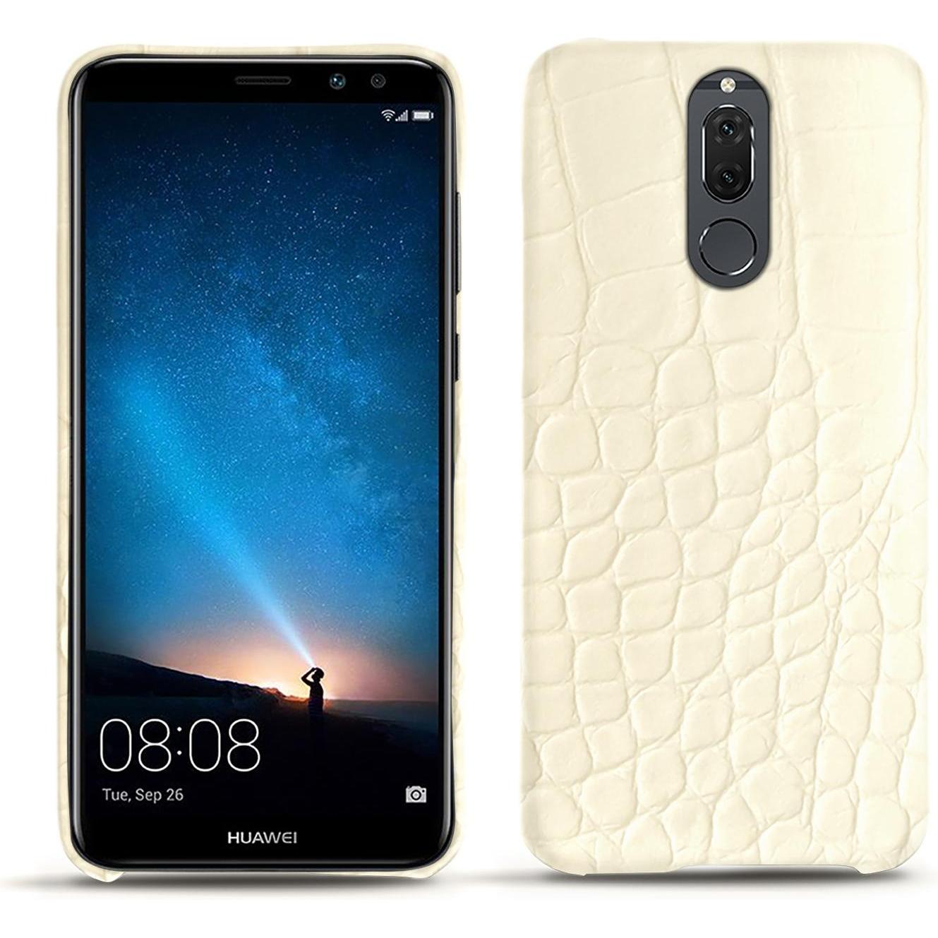 Noreve Lederschutzhülle (Huawei Mate 10 Lite), Smartphone Hülle, Weiss