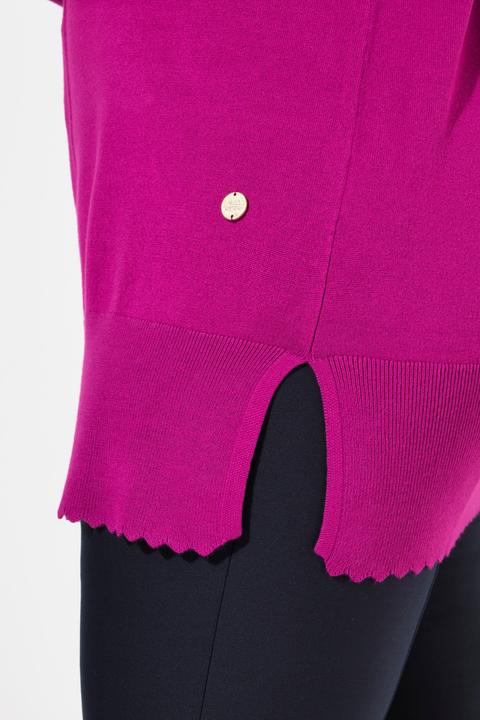 Produktbild Ulla Popken Pullover, Muschelsaum, Stehkragen, Langarm (58)
