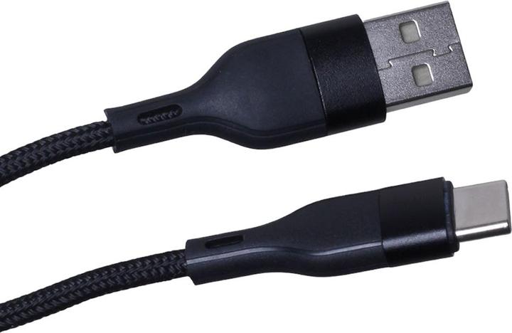 Actual product image Maxlife MXUC-07 cable USB - USB-C 1,0 m 3A black nylon (1 m, 15 W)