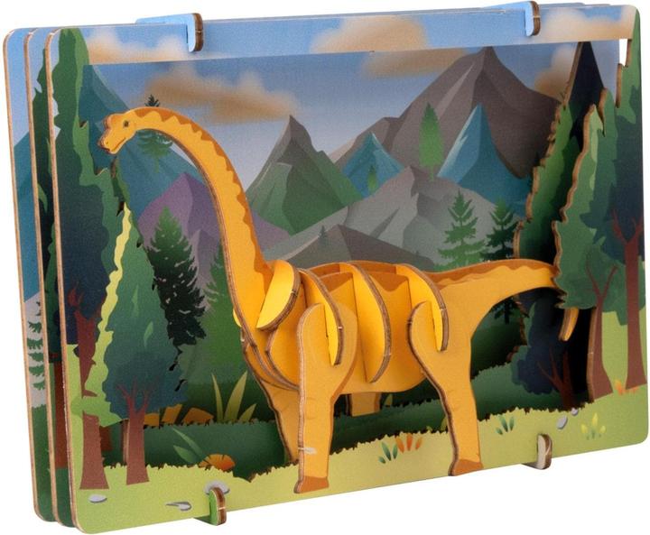 Escape Welt Brontosaurus - 3D Holzmodell (19 Teile)