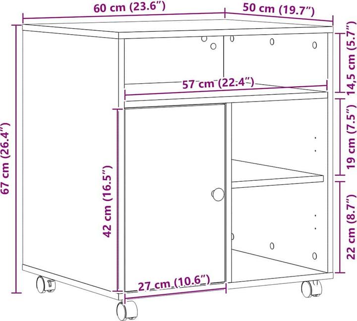 Actual product image vidaXL Druckerständer