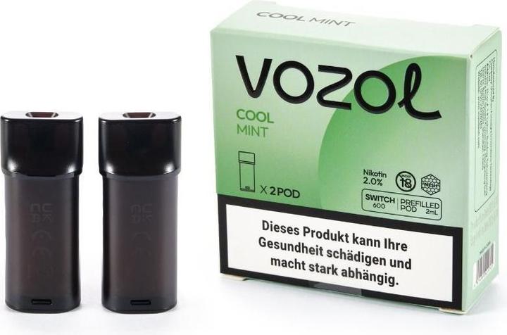 Actual product image Vozol Switch 600 POD, Cool Mint (Mint)