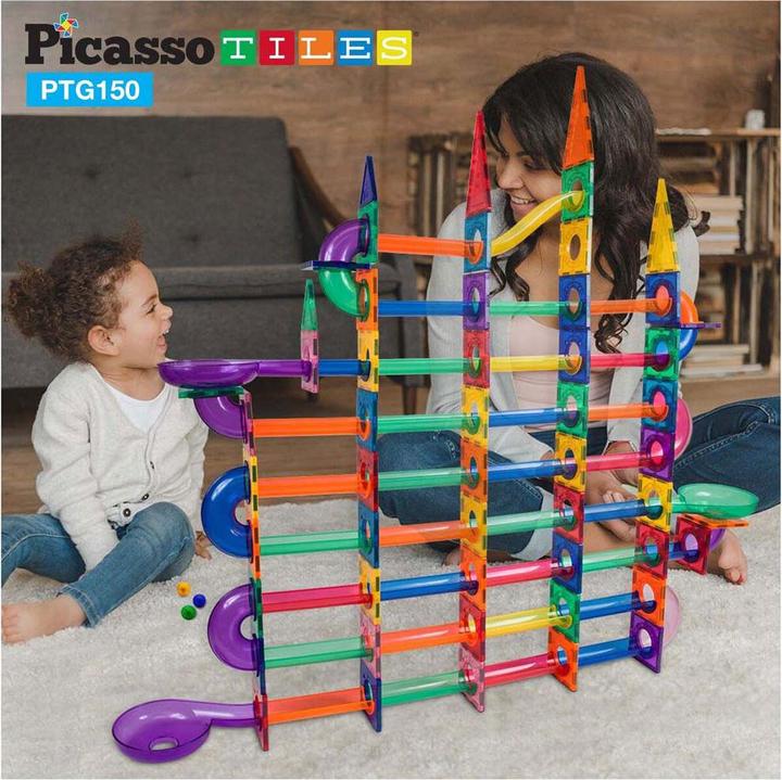 Actual product image PicassoTiles 150pc Marble run set