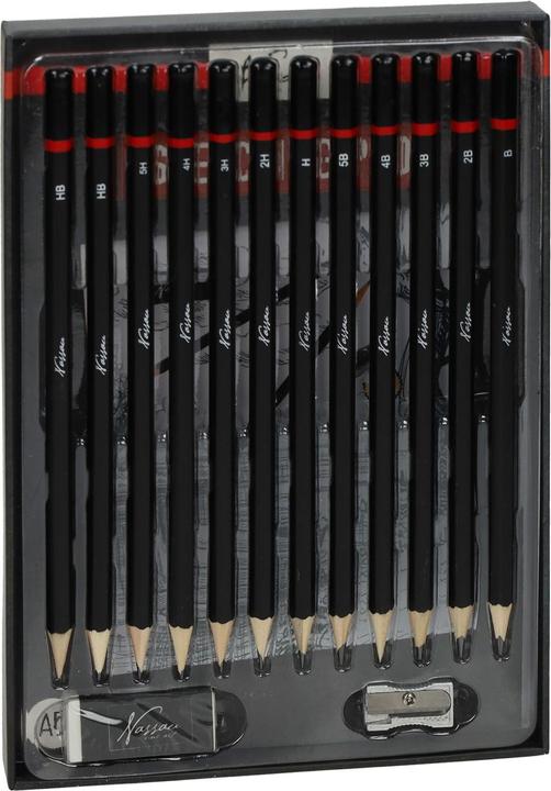 Actual product image Grafix Zeichenblock mit Bleistiften und Spitzer, 15-tlg (Plain)