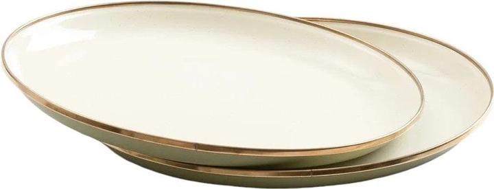 Actual product image Barebones Enamel Deep Plate Set of 2 plates Ø27.9 cm
