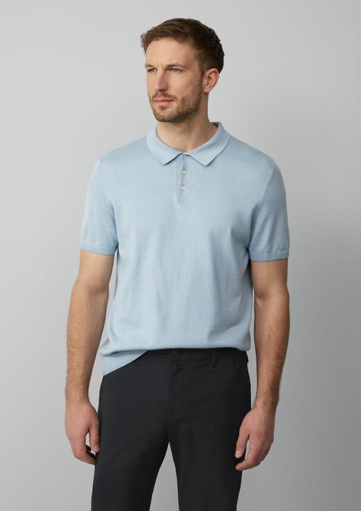 Produktbild s.Oliver Strickpullover Feinstrick-Poloshirt aus Baumwoll-Modalmix (L)