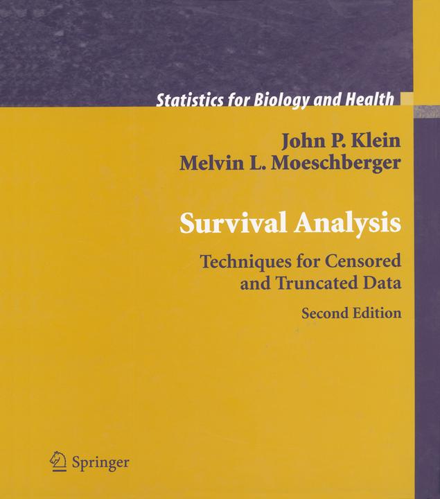 Produktbild Survival Analysis (Englisch, John P. Klein, Melvin L. Moeschberger, 2010)