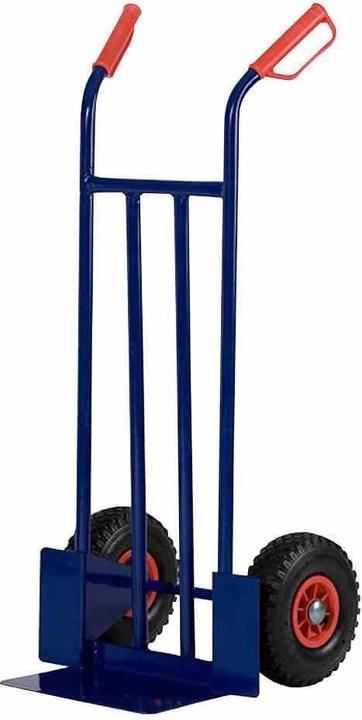 Actual product image FORT Sack truck Steel transport truck in blue, 40x115 cm, tyres: pneumatic tyres (200 kg)