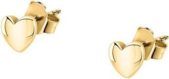 La Petite Story Gold-plated Hearts Silver Earrings LPS01AWV06