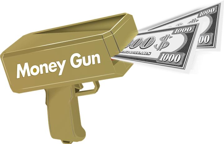 Produktbild Amo Toys Pocket Money - Money Gun Incl. Paper Money 100 pcs (570305)
