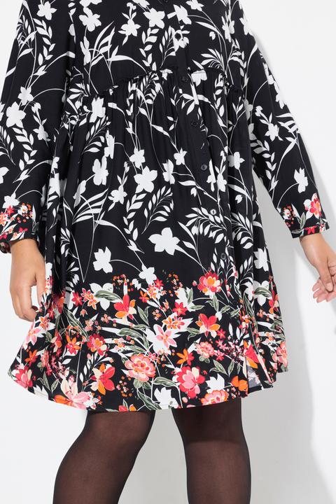 Produktbild Miamoda Bluse, A-Linie, Volant mit Blütenmuster (50)