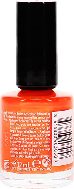 Produktbild Rimmel London Rimmel - Super Gel STEP1 - Gel nail polish 12 ml 096 Heatwave Away (096 Heatwave Away, Gel-Effekt Nagellack)