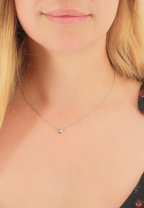 Produktbild Muau Collier Weissgold 750/18K, Diamant 0.10ct. (750/18K Weissgold)