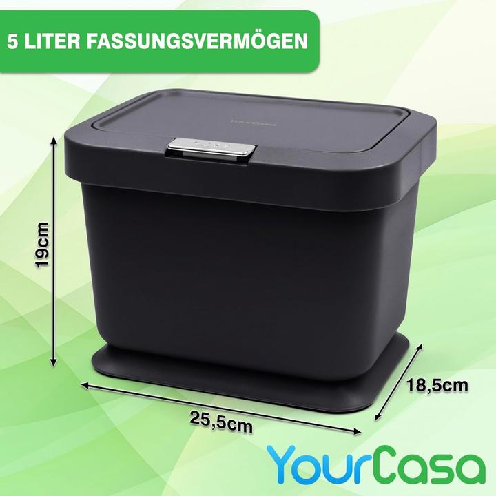 Produktbild YourCasa Geruchsdichter Biomülleimer (5 l)