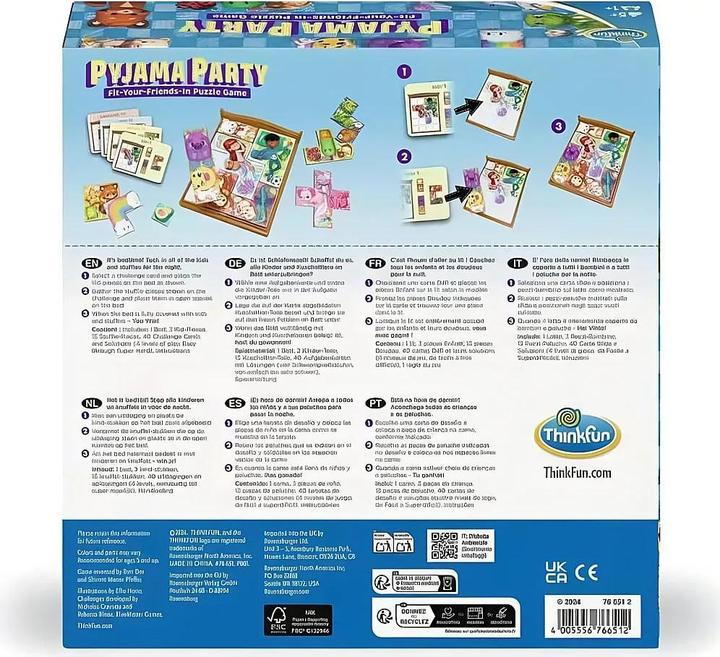 Actual product image Ravensburger ThinkFun Pyjama Party - Denkspiel ab 5 Jahre
