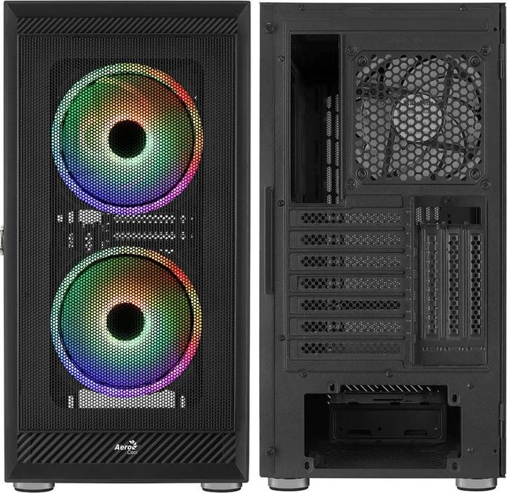 Actual product image AeroCool Geh Midi Graphite black v3 MicroATX/ATX/MiniITX o.N (ATX, mATX, Mini-ITX)
