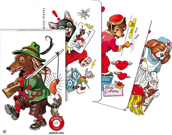 Actual product image Piatnik Black Peter dog pictures (German, 2 - 4 Players)