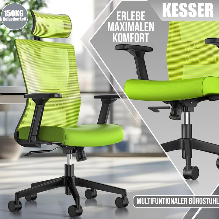 Produktbild Kesser Ergonomischer Bürostuhl mit verstellbaren Armlehnen