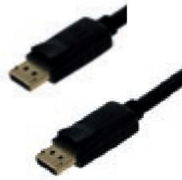 Produktbild Bachmann Displayport Kabel schwarz mit 3.0m Stecker/Stecker - 3 m - DisplayPort - Display (3 m, DisplayPort)