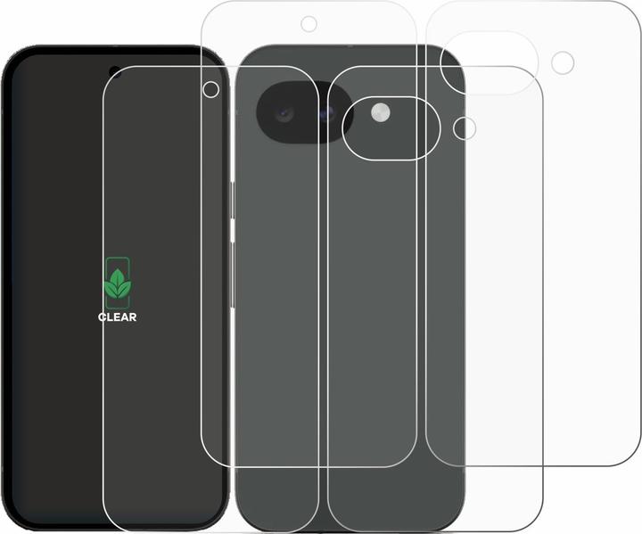 Produktbild ScreenLeaf Schutzfolie für Google Pixel 10a (Display+Rückseite) nachhaltiger Displayschutz Display Schutz F (2 Stk., Google Pixel 10a)