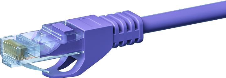 Produktbild Dsit CAT5e Netzwerkkabel, U/UTP, 2 meter, Viollett, 100% Kupfer (U/UTP, CAT5e, 2 m)