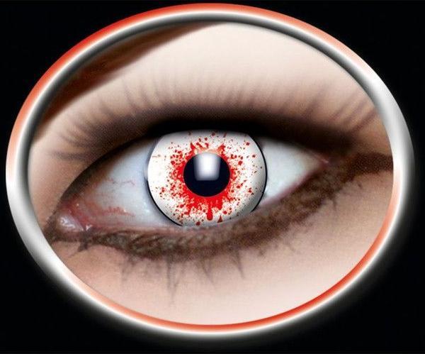 Actual product image Zoelibat Contact Lenses Bloody 3 2 Piece Soft Contact Lenses In Bottle (White, Red)