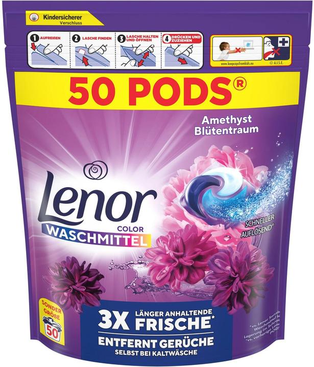 Image du produit Lenor All-in-1 Pods Blütentraum Waschmittel 100 WL (100 Cycles de lavage)
