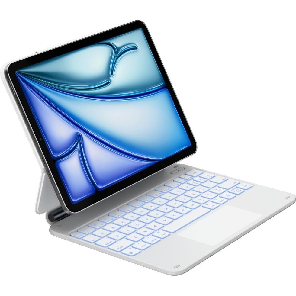 Typecase Case Edge with keyboard for iPad Air 11" 2024/2025 white, Tastiera per tablet, Bianco