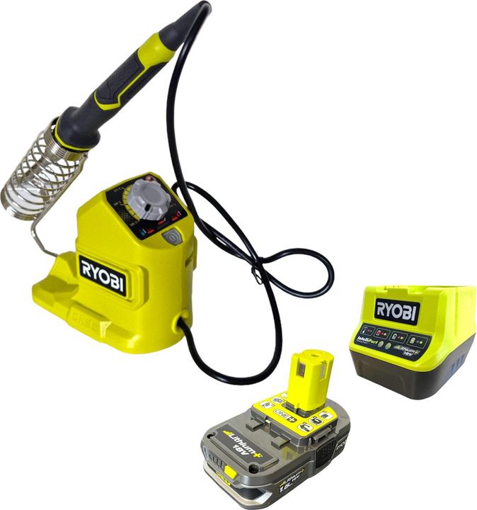 Produktbild Ryobi RSI18-115 Akku Lötkolben 18 V 480°C + 1x Akku 1,5 Ah + Ladegerät