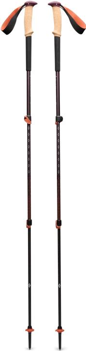 Actual product image Black Diamond Trekkingst?cke Trail Cork (anthrazit/orange, 1 Paar, 100-140 cm) (100 - 140 cm)