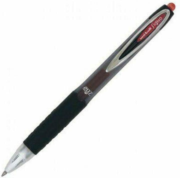 Image du produit Uni-ball Rollerpen Signo fine UMN-207 m/klik 0,7mm rød - (12 pc.) (Rouge, 12 x)