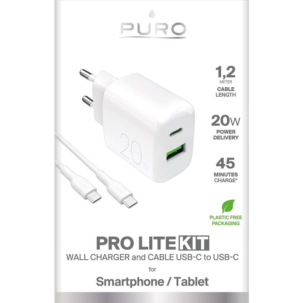 Thumbnail - Puro Ladegerät, USB Ladegerät, Weiss