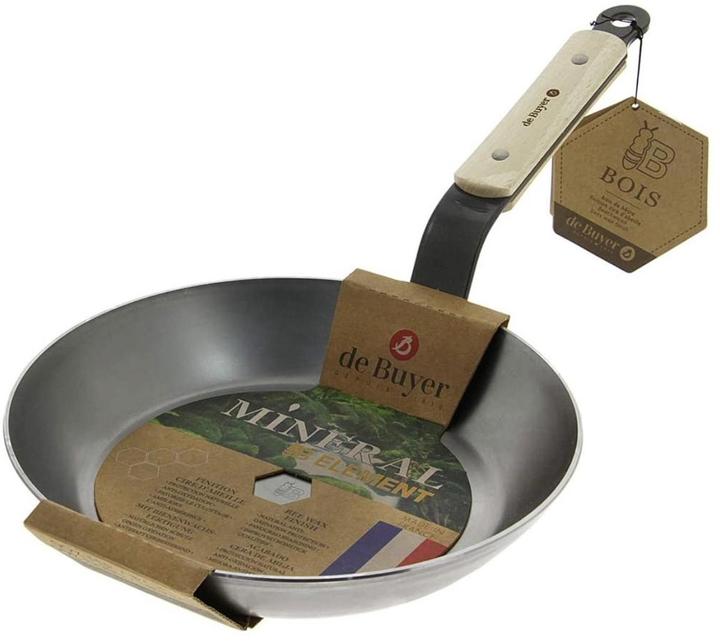 Produktbild de Buyer Runde Bratpfanne B Bois 28cm (Bratpfanne, Edelstahl, 28 x 4 cm)